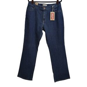 Levis Womens 550 Relaxed Bootcut Jeans Dark Wash New With Tags Size 16